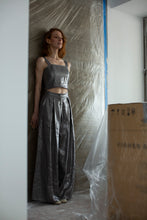 Load image into Gallery viewer, LINEN PANTS SET - Silver
