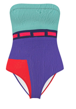 Load image into Gallery viewer, Gyan Shrosbree Painted Strapless Suit, Bathing Suit No. 20, 2023
