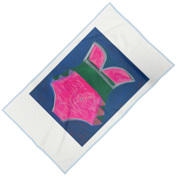 Gyan Shrosbree Painted Towel, Bathing Suit No. 4, 2022
